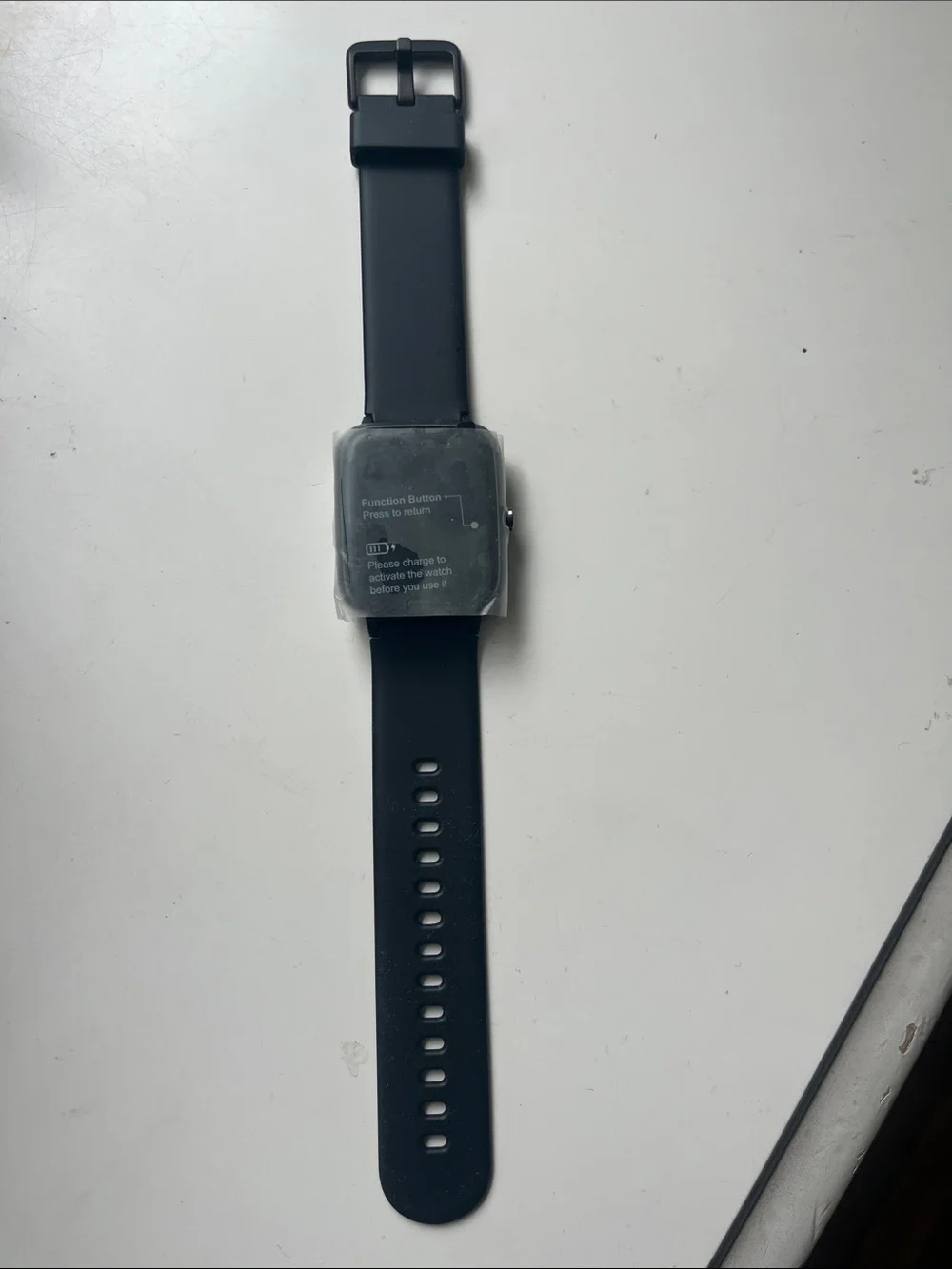 Black Smart Fitness Watch - Fitness Tracker with Heart Rate
